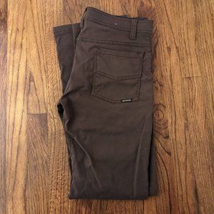 prAna Men's Athliesure Pants Brown 30W 32L